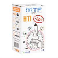 Галогенная лампа автомобильная MTF Light H11 12V 55W LONG LIFEx4 HS1211