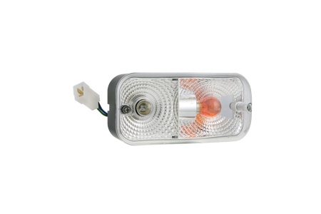 Фонарь передний Wesem LA5 ЛЕВЫЙ с лампами PY21W 12V / лампа R5W 12V/амортизатор