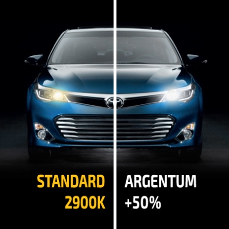 Автомобильные галогеновые лампы MTF Light серия ARGENTUM +50% H11, 12V, 65W, комплект (2шт.)