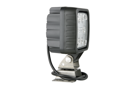 Светодиодная фара рабочего света Wesem LED1F.47420 с кронштейном омега и проводом