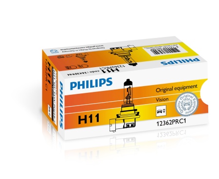 Автолампа PHILIPS 12362PRC1 H11 12V-55W (PGJ19-2) ( +30% света) Vision