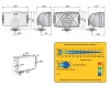 Противотуманная фара Wesem HP5.26786 хром (с проводом и решеткой)